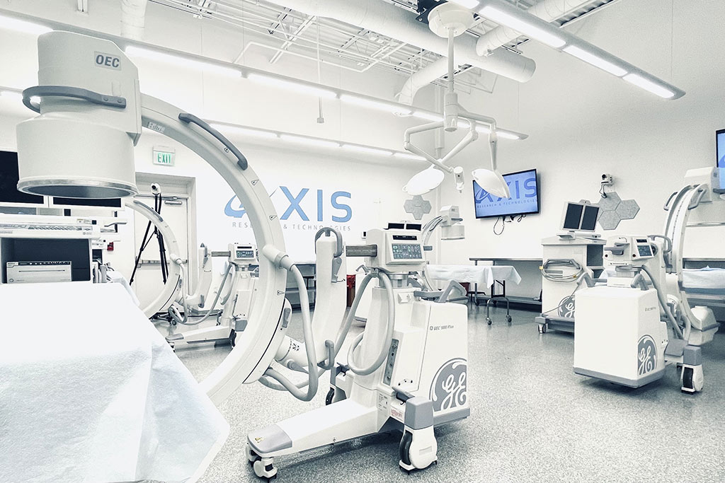 Columbia Bioskill Lab with operating table and equipment
