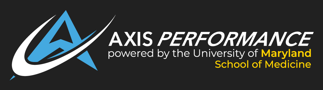 axis performance center logo against dark background