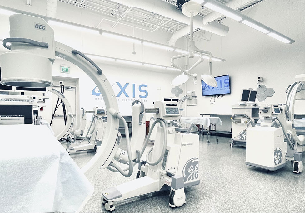 Columbia Bioskill Lab with operating table and equipment